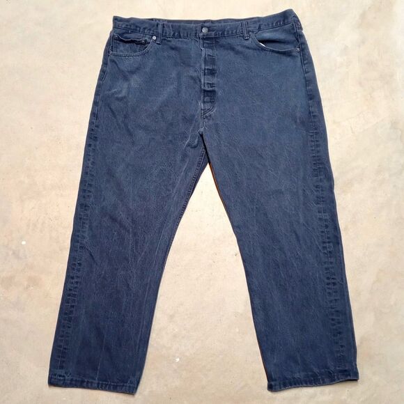 Levi's 501 Jeans Fits 42x30 Men's Button Fly Denim Straight Fit Loose Relaxed - Picture 1 of 9